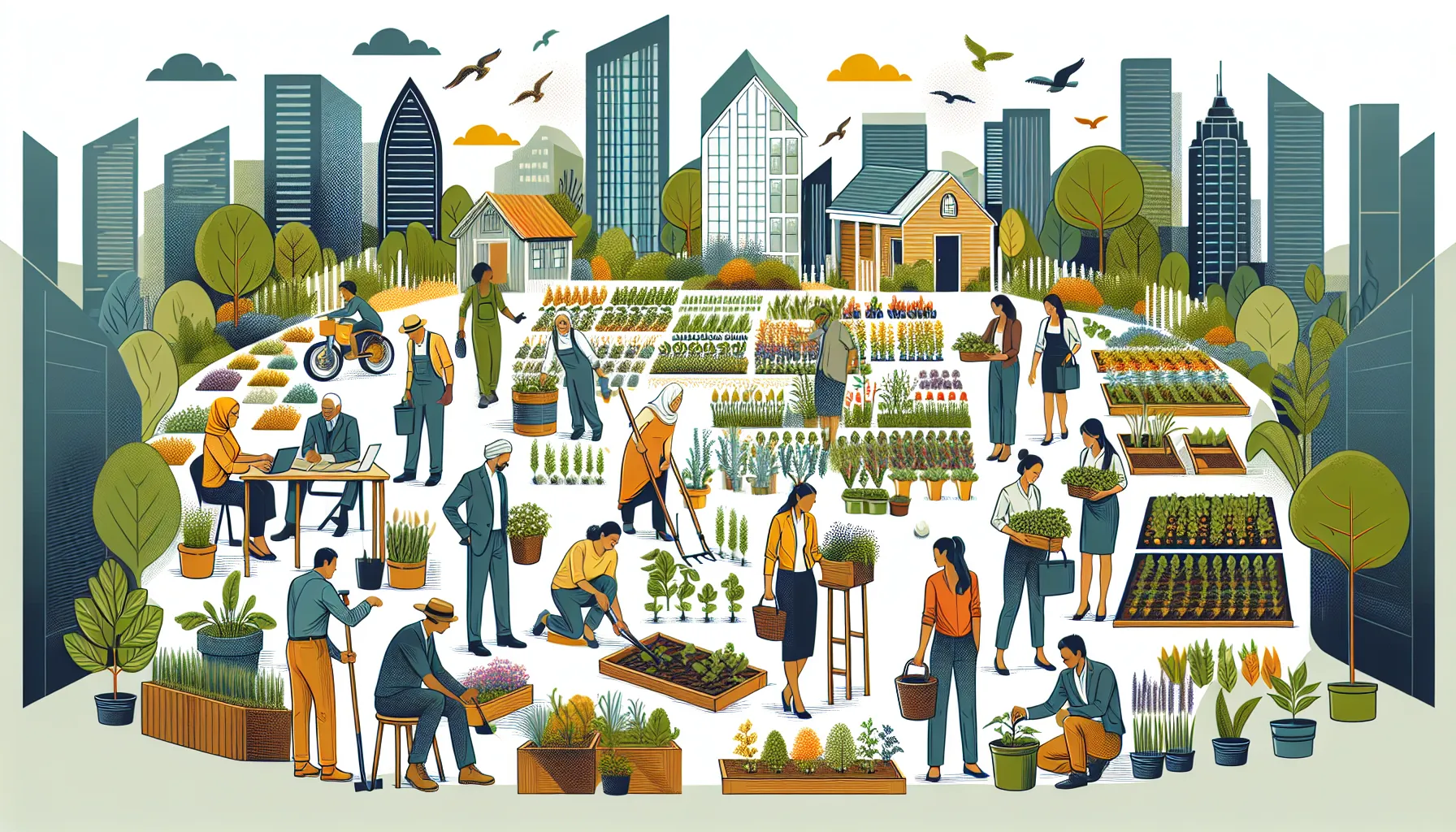 The Rise of Urban Gardening: Cultivating Connection in the City Summary